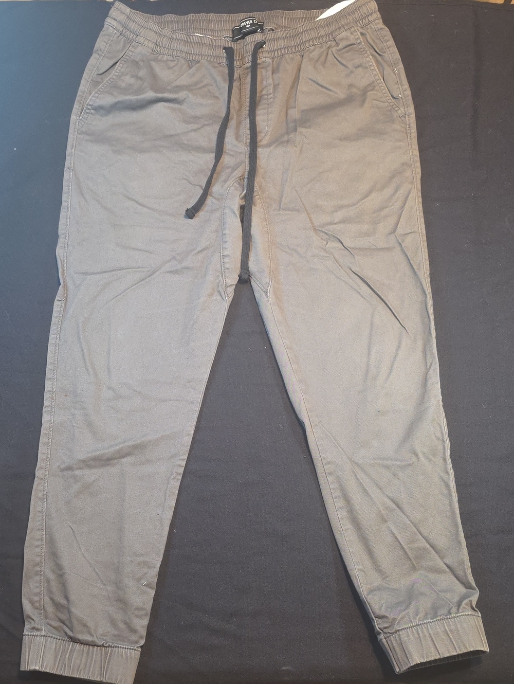 Women's Jogger Pants - Gray, Drawstring Waist AL 003